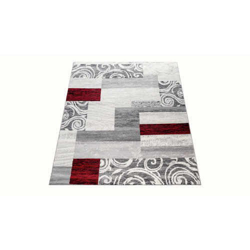 Winston Porter Ruger Geometric Area Rug in Cream/Gray & Reviews Wayfair